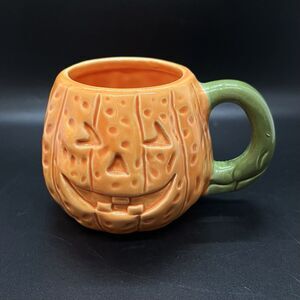 Vintage Midwest Imports Ceramic Jack O Lantern Mug Cup Halloween Pumpkin
